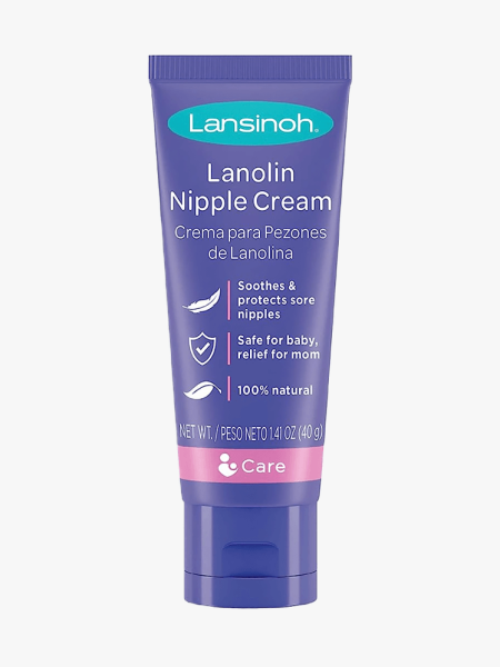 Lansinoh Lanolin Nipple Cream in purple tube