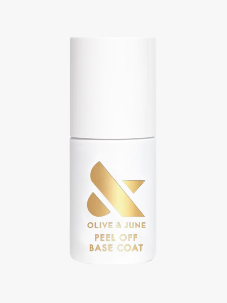 Olive & June Peel Off Base Coat on a light gray background