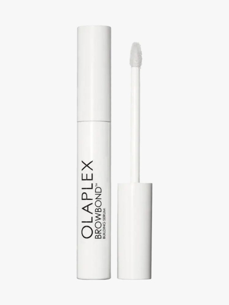 Olaplex Browbond Building Serum Eyebrow Enhancer in branded component on a light gray background